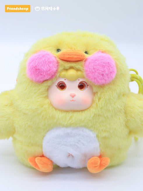『FRIENDSHEEP』010_ もこもこショルダーバッグ(レモンダック)